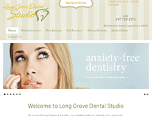 Tablet Screenshot of longgrovedentalstudio.com